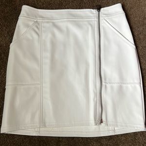 Express White Leather Skirt!